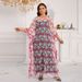 Verve Lace Embroidered Dress Cover-Up Plus One Size Includes Camisole Two-Piece Set_ecoleips.com