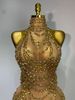 Sparkly Sexy Transparent Mesh Long Dress Women Luxury Birthday Club Party Gown Stage Singer Performance Costume PX8L_ecoleips.com
