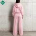 Women's Trendy Sportswear Set - Hooded Sweatshirt & Long Pants, Winter Casual Outfit, Fashionable & Comfortable Matching Loungewear_ecoleips.com