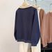 Real Shot Of Foreign Trade Polo Collar Half-zip Composite Sweatshirt For Women, Spring And Autumn Thin Loose New Style_ecoleips.com
