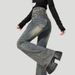 Retro High-waisted Micro-flared Jeans For Women, 2026 Summer Thin New Slim-fit Petite Popular Bootcut Pants_ecoleips.com