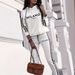 Women's Casual Elegant Hooded Two Piece Set European And American Style Early Autumn New Print Design_ecoleips.com