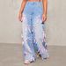Amazo 2025 Europea Ad America Bowkot High-Waisted Wide-Leg Jeas Street Style Distressed Loose Deim Pats For_ecoleips.com
