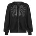 Women's Hoodie Sweatshirt European American Style Loose Street Sports Zipper Cardigan New Fashion Jacket For Women_ecoleips.com