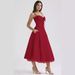 Women's Clothing Floral Series Summer Gentle Wind Dress Slimming Floral Strap Long Dress Polyester Printed A-Line Skirt Without Sleeve High Waist_ecoleips.com