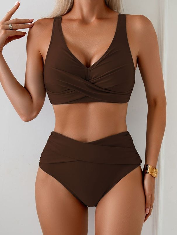 New 2026 Sexy Beach Spa Two Piece Swimsuit High Waisted European American Style for Women's Clothing Swimwear_ecoleips.com