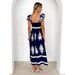 2025 New European And American Fashion Bestseller Women's Beach Vacation Style Printed Strapless Dress_ecoleips.com