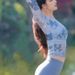 Women's Yoga Long-sleeve T-shirt With Chest Pads, New Chinese Style, Slim Fit, Exclusively For Foreign Trade,_ecoleips.com