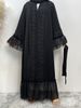 Black Islamic Abayas Muslim Women Clothing Turkey Long Robe Moroccan Caftan Islam Kaftan Ramadan Abaya For Women Dubai_ecoleips.com