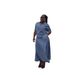 New Casual Denim Suit Women's Korean Style V Neck Loose Two Piece Set Blue Denim Skirt Fashion_ecoleips.com