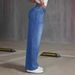 Women's Clothing Women's Washed Denim Trousers_ecoleips.com
