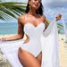 Women's Clothing New Style Casual Tight One Piece Swimsuit Women's Skirt Sexy Bikini Swimsuit Beach Vacation_ecoleips.com