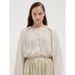 Longmei Loose Scarf Collar Shirt For Women 2025 Early Autumn New Korean Style Niche Light Luxury High-End Long Sleeve_ecoleips.com