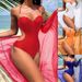 Women's Clothing New Style Casual Tight One Piece Swimsuit Women's Skirt Sexy Bikini Swimsuit Beach Vacation_ecoleips.com