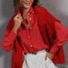 Women's Loose plus Size Striped Shirt Casual Long Sleeve Work Blouse European American Style Spring Autumn Fashion Office Lady_ecoleips.com