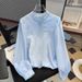 Women's Clothing White Shirt High End Spring New Style Lace Long Sleeved Beautiful Shirt Top_ecoleips.com