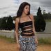 Ins European And American Style 2025 Spring New Sexy Hot Girl Three-dimensional Floral Fashion Design Slimming Halter_ecoleips.com