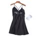 Aria Basics Aria Basics Women's Silk Sexy Strap Nightdress With Chest Pads, Hollow Lace European And American Home Wear, Manufacturer's Direct_ecoleips.com