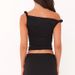 European American Women's Summer Solid Color Sleeveless Crop Top Sexy Twist Shoulder Strap New Style Wholesale_ecoleips.com