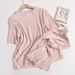 Women’s Clothing Versatile Casual Suit For Women Summer New Style Temperament Round Neck Short Sleeved T Shirt Top High Waist Shorts Two Piece Suit_ecoleips.com