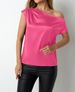 Women's Clothing Women's Satin Shirt Imitation Silk Irregular Off Shoulder Top Spring Summer Real Photos Style Blouse_ecoleips.com
