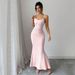 Women's Clothing Suspender Dress Waist Slimming Temperament Hip Long Skirt_ecoleips.com