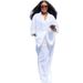 Plus Size American Style Women's Loose Casual Cardigan Collared Long Sleeve Solid Color Top And Trousers Two Piece Set_ecoleips.com