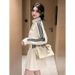 European-style Casual Sports Suit For Women, 2026 Spring And Autumn New Korean-style Slim-fit Striped Stand-collar_ecoleips.com