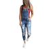 Women's Clothing Autumn And Winter New Women's Fashion Ripped Slim Stretch Jeans Women's Overalls Trousers_ecoleips.com