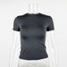 Women's Clothing Short Sleeve T Shirt Round Neck Slim Fit Hot Girl Pure Desire Top Women_ecoleips.com