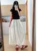 K New High Waisted Hanging A-line Long Skirt Workwear Half Skirt_ecoleips.com