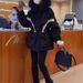 girl Girl Waist-Cinching Hooded Padded Parka Jacket For Women 2024 Autumn Winter New Windbreaker Cotton Coat Casual Style_ecoleips.com