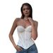 Aria Basics Aria Basics YL25260 European And American Summer New Cross-Border Foreign Trade Sexy Lace Embroidered Tube Waist Cincher Vest Top_ecoleips.com