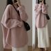 K Women's New Loose Thickened Round Neck Sweater; Lazy Style Pullover Cardigan; Knitted Top. No Bags, Necklaces, Or Other Accessories._ecoleips.com