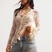 Women's Slim Fit Lace Shirt European American Style Spring New Unique Design Commuter Slightly Sheer Top_ecoleips.com