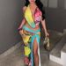 Summer New Women's Fashion Sexy Halter Backless Top And Split Skirt Set_ecoleips.com