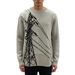 Power Tower Unisex Loose Fitting round Neck Knitwear Long Sleeved Jacquard Sweater Niche Design Artistic Top_ecoleips.com