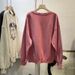 Women's Autumn Trend 2020 Printed Pullover Sweatshirt Women, Loose Fit, Drop Shoulder, Korean Style, Long Sleeve Top For_ecoleips.com