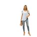 2025 Bestseller Women's Fashion Chiffon Blouse V-neck Ruffle Short Sleeve Waist-Cinching Top In Stock_ecoleips.com