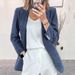 K New Corduroy Cardigan With A Temperament Slimming Solid Color Casual Professional Blazer Coat._ecoleips.com