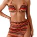 Women's Sexy Lace-Up Two-Piece Swimsuit Bikini Set New Style European And American Foreign Trade Swimwear_ecoleips.com