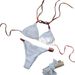 Women's Clothing Solid Color Backless Mesh Split Swimsuit Female_ecoleips.com
