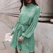 Women’s Clothing Evening Dress Gold Slim Fit Lace Waist Long Sleeve Sequined Backless Dress_ecoleips.com