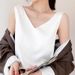 2025 New Style Women's Camisole Outer Wear, Slim Fit, Elegant, Short Style, Hot Girl Outfit, Acetate Top For Summer_ecoleips.com