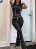 Women's Clothing Tight Sports Yoga Short Sleeved Suit_ecoleips.com