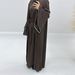 Verve Loriya2025 Fashion Trimmed Dubai Turkish Elegant Long Robe Two-Piece Set LR760_ecoleips.com