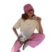 Outerwear Lazy Slimming Elegant European And American Style Summer 100% Cotton Short Sleeve T-Shirt Top Trendy_ecoleips.com
