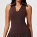 Sports Tennis Clothes Lapel Vest Women's Chest Pad Integrated Cup Shock-proof I-shaped Quick-drying Yoga Clothes_ecoleips.com