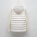 New Down Vest 90 Down Autumn And Winter New Light And Thin Hooded Vest Women's Simple Down Liner_ecoleips.com