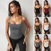 Women's Clothing Women's Knitted Slim Fit Cami Top, Summer Stretchy Ribbed Vest For Layering_ecoleips.com